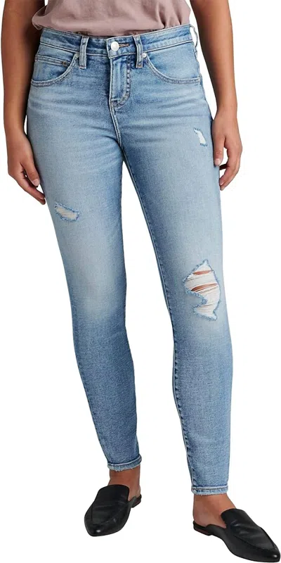 Jag Cecilia Dallas Distressed Skinny Jeans In Blue