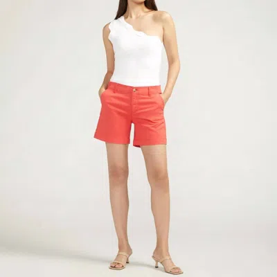 Jag Chino Shorts In Salsa In Red