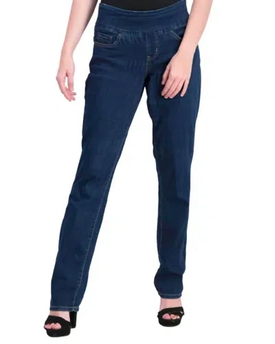 JAG HIGH RISE STRAIGHT LEG JEANS IN BLUE