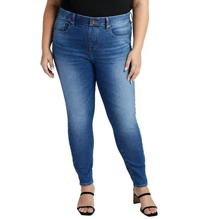 Jag High Rise Valentina Skinny Jean - Plus In Lapiz Blue In Multi