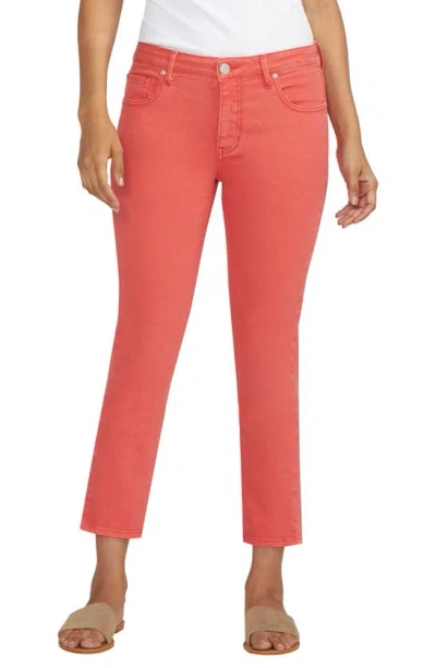 Jag Jeans Cassie Slim Crop Straight Leg Jeans In Salsa