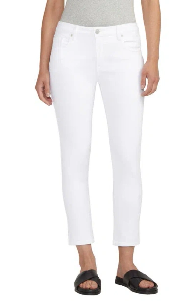 Jag Jeans Cassie Slim Crop Straight Leg Jeans In White