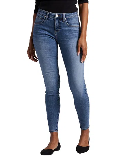 Jag Jeans Cecilia Womens Mid-rise Stretch Skinny Jeans In Blue