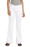 Jag Jeans Kait Flare Hem Jeans In White