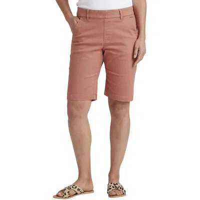 Jag Jeans Maddie Womens Mid Rise Knee Length Bermuda Shorts In Pink