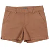 Jag Jeans Maddie Womens Pocket Mid Rise Casual Shorts In Brown