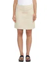 Jag Jeans On The Go Skort Skirt Women's Stone Stretch Elastic Waist Nwo152 In Neutral