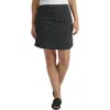 Jag Jeans On The Go Womens Slit Solid Skort In Black