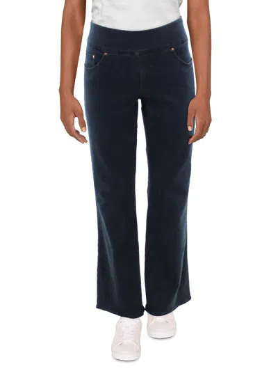 Jag Jeans Paley Womens Denim Dark Wash Bootcut Jeans In Blue