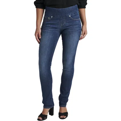 Jag Jeans Peri Womens Pocket Denim Straight Leg Pants In Multi