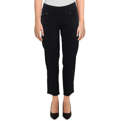 Jag Jeans Petites Womens Stretch Polyester Jeggings In Black