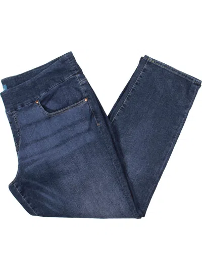 Jag Jeans Plus Nora Womens Mid Rise Pull On Skinny Jeans In Multi