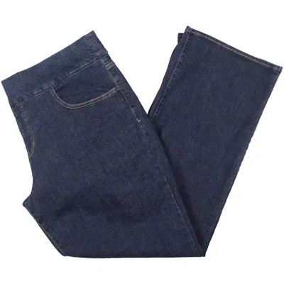 Jag Jeans Plus Paley Womens Denim Mid-rise Bootcut Jeans In Blue