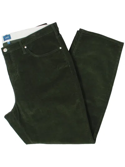 Jag Jeans Ruby Womens High Rise Stretch Straight Leg Jeans In Green