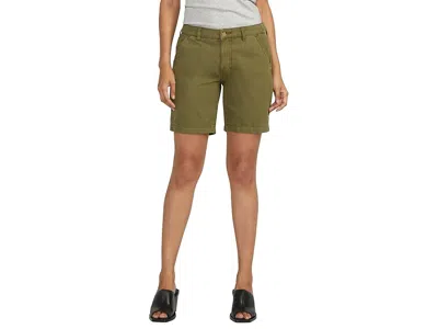 Jag Jeans Tailored Shorts In Moss In Green