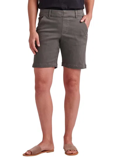 Jag Jeans Womens Midi Mid-rise Casual Shorts In Green