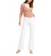 Jag Kait Mid Rise Flare Leg Jeans In White In Yellow