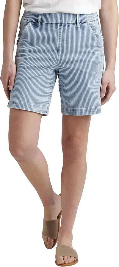 Jag Maddie 8" Short Stripe In Bleached Stripe In Multi
