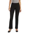 Jag Mid Rise Pull-on Boot Cut Pants In Black In Black