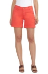 Jag Mid Rise Twill Chino Shorts In Salsa