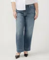 Jag Plus Size Sophia High Rise Wide Leg Jeans In Eiffel Blue