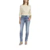 Jag Ruby Mid Rise Straight Jeans In Essex Blue In Blue