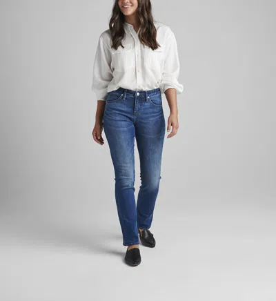Jag Ruby Mid Rise Straight Leg Jeans In Thorne Blue