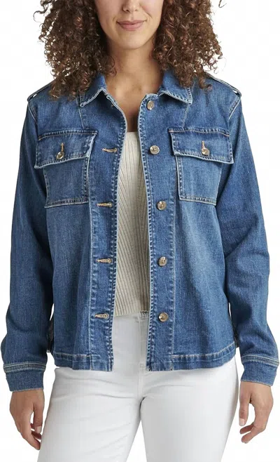 Jag Shaylie Shirt Jacket In Harbor Blue