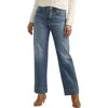 Jag Sophia High Waist Ankle Wide Leg Jeans In Eiffel Blue