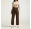 Jag Sophia Wide Leg Pants In Chocolate