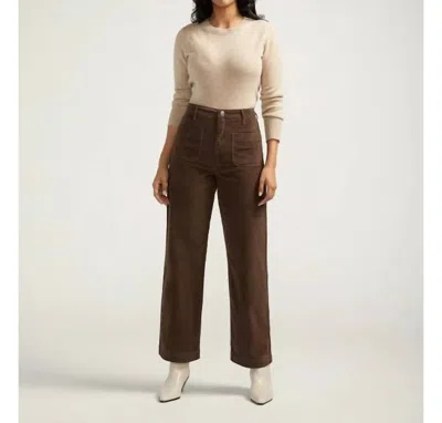 Jag Sophia Wide Leg Pants In Chocolate