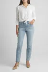 Jag Stella High Rise 30" Straight Jeans In Seashore Blue In Blue