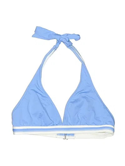 Pre-owned Jag Swimsuit Top Blue Tie Neck Swimwear