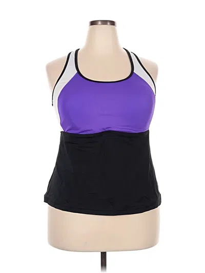 Pre-owned Jag Tank Top Purple Halter Neckline Tops