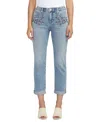 Jag Women's Carter Mid Rise Slim Leg Jeans In Skyscape Blue