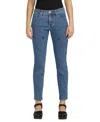 Jag Women's Cassie Mid Rise Slim Straight Leg Jeans In Eden Rock Blue
