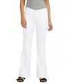 Jag Kait Mid Rise Flare Jean In White In White