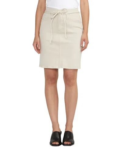 Jag Women's Knee-length Skirt In Natural Almond