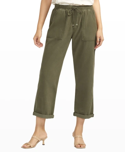 Jag Women's Relaxed Drawstring Pants In Olive