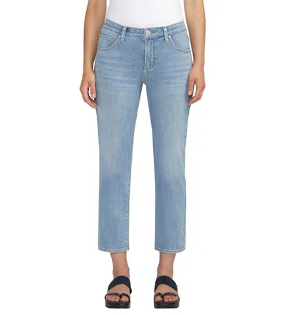 JAG WOMEN'S RUBY STRAIGHT CROP PANT IN NASSAU BLUE