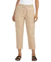 Jag Women's Textured Cargo Cropped Pants In Humus