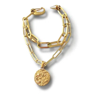 Jagged Halo Jewelry Cersei Amulet Bracelet In Gold