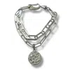 Jagged Halo Jewelry Cersei Amulet Bracelet In Silver In Gray
