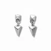 Jagged Halo Jewelry Women's Arrowhead Drop Earrings Silver In Silver