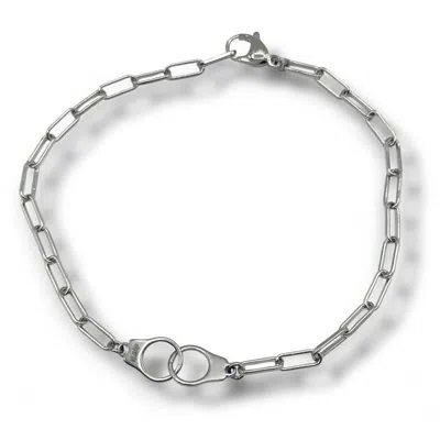 Jagged Halo Jewelry Women's Baby Bond Anklet Silver