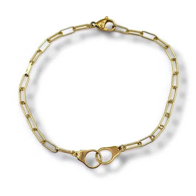Jagged Halo Jewelry Women's Baby Bond Anklet Yellow Gold