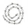 Jagged Halo Jewelry Women's Barbed Love Knot Necklace Silver In Metallic
