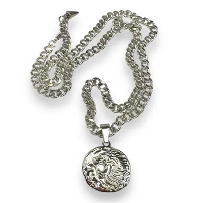 Jagged Halo Jewelry Women's Cersei Amulet Necklace White Gold