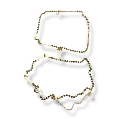 Jagged Halo Jewelry Women's Cleo Body Chain Yellow Gold