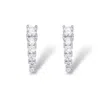 Jagged Halo Jewelry Women's Diamond Spike Stud Earrings In White Gold Plated In Multi